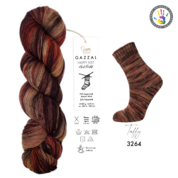 Happy Feet (Gazzal) 3264 ирис, пряжа 100г