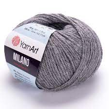 Milano (Yarnart) 868 серый, пряжа 50г