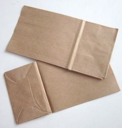 Пакет бумажный крафт 20x10x7см