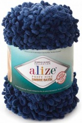 Puffy Fine Ombre Batik (Alize) 7266 тем.джинса, пряжа 500г