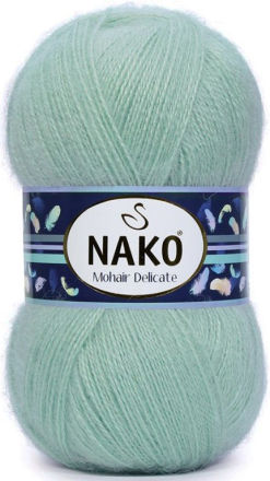 Mohair Delicate (Nako) 10023 мята, пряжа 100г