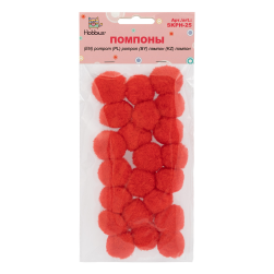 SKPH-25 02 красный 25мм 20шт