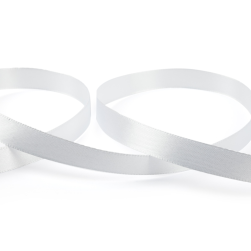 001 белая лента атласная 12мм 33м