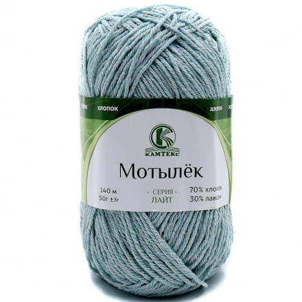 Мотылёк (Камтекс) 023 бирюза светлая, пряжа 50г