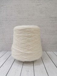 Waxy с альпакой (Millefili) белый, пряжа бобинная итальянская 1г