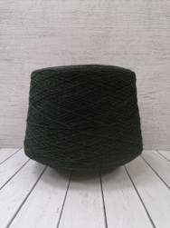 Supersoft (Zegna Baruffa) 203595 черно-зеленый, пряжа бобинная итальянская 1г