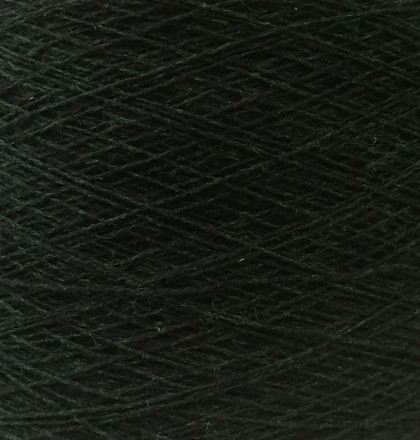 Supersoft (Zegna Baruffa) 203595 черно-зеленый, пряжа бобинная итальянская 1г