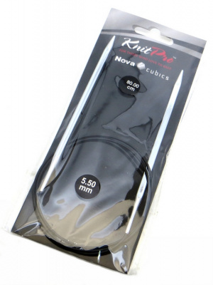 12200 Nova Cubics KnitPro спицы круговые 5.5 мм 80 см