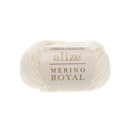 Merino royal (Alize) 62 молочный, пряжа 50г