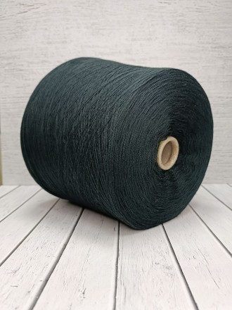 Cashmere (Loro Piana) цв.т.зеленый, пряжа бобинная итальянская 1г