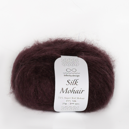 Silk Mohair (Infinity) 4855 баклажан, пряжа 25г