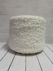 Boucle Wool (Китай) 228 белый, пряжа бобинная китайская 1г