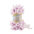 Puffy Color (Alize) 6458 астра-белый, пряжа 100г