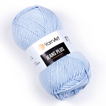 Jeans Plus (Yarnart) 75 голубой, пряжа 100г