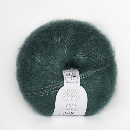Silk Mohair (Infinity) 8232 зеленый дуб, пряжа 25г
