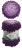 Puffy Fine Ombre Batik (Alize) 7277 баклажан, пряжа 500г