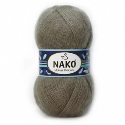 Mohair Delicate (Nako) 6139 серо-коричневый , пряжа 100г