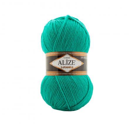 Lanagold (Alize) 477 изумруд, пряжа 100г