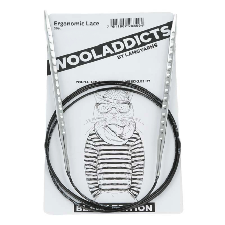306.0650 Wooladdicts Ergonomic Lace cпицы круговые, супергладкие №5 60 см