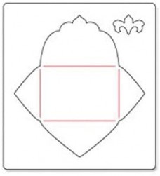 656557 Нож для вырубки Envelope with Ornate Flap (Sizzix)