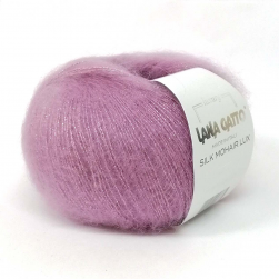 Silk Mohair Lux (Lana Gatto) 12940 пыльная роза, пряжа 25г