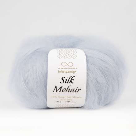 Silk Mohair (Infinity) 5930 бледный голубой, пряжа 25г