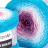 Flowers Moonlight (Yarnart) 3294 розовый-белый-голубой, пряжа 250г