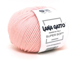 Super Soft (Lana Gatto) 14737 нежный персик, пряжа 50г