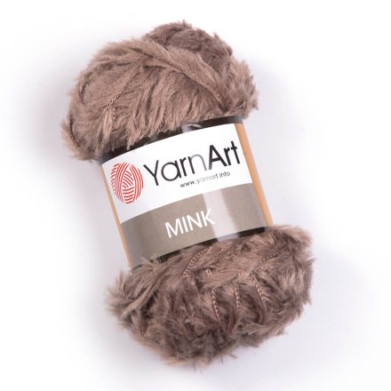 Mink (Yarnart) 332 тем.бежевый, пряжа 50г
