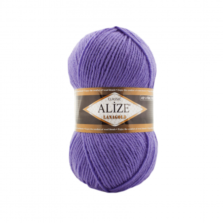 Lanagold (Alize) 851 тем.сирень, пряжа 100г