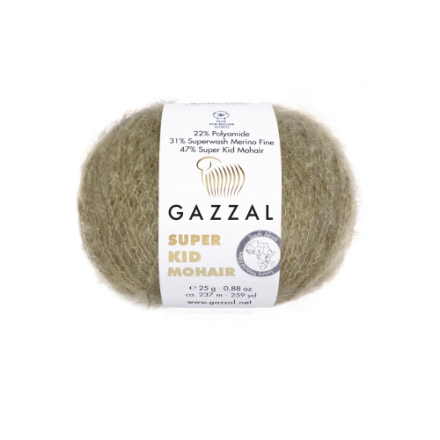 Super Kid Mohair (Gazzal) 64406 верблюд, пряжа 25г