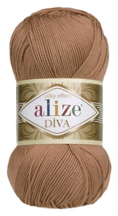 Diva (Alize) 261 теплый бежевый, пряжа 100г