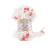 Puffy Color (Alize) 6490 белый-коралл, пряжа 100г