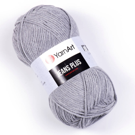 Jeans Plus (Yarnart) 46 серый, пряжа 100г