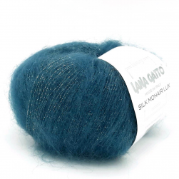 Silk Mohair Lux (Lana Gatto) 14527 морская волна, пряжа 25г