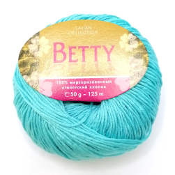 Betty (Weltus) 46 бирюза, пряжа 50г