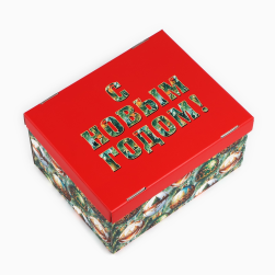 10353916 &quot;Ёлочные шары&quot; коробка подарочная 31,2х25,6х16,1 см