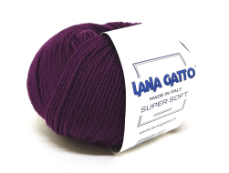 Super Soft (Lana Gatto) 19004 баклажан, пряжа 50г