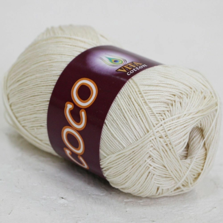 Coco (Vita) 3853 молочный, пряжа 50г