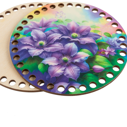 ДВ-01 06 Клематис, набор донышек для вязания 15х0,4 см2шт