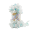 Puffy Color (Alize) 6491 белый-бирюза, пряжа 100г