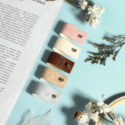 9797216 &quot;Hand made&quot; бирка с кнопкой цвет ассорти, 1шт