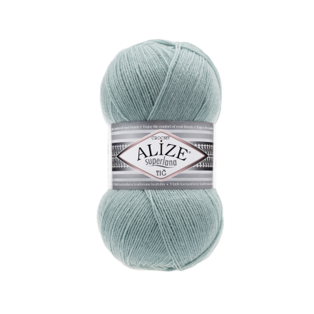 Superlana Tig (Alize) 463 пыльная мята, пряжа 100г