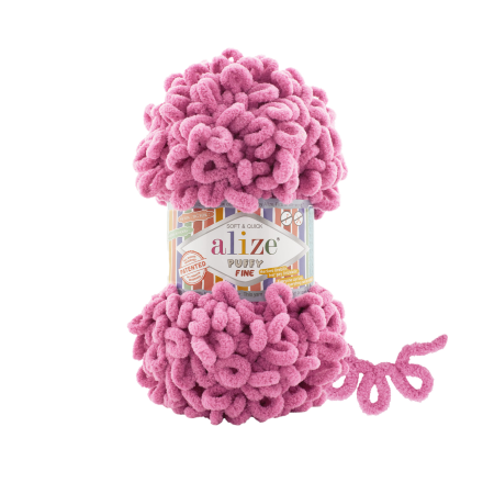Puffy Fine (Alize) 178 брусника, пряжа 100г
