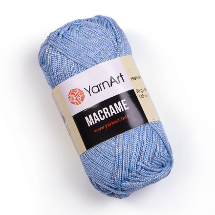 Macrame (Yarnart) 133 голубой, пряжа 90г