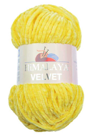 Velvet (Himalaya) 90013 желтый, пряжа 100г