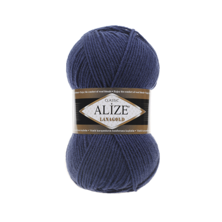 Lanagold (Alize) 215 черника, пряжа 100г