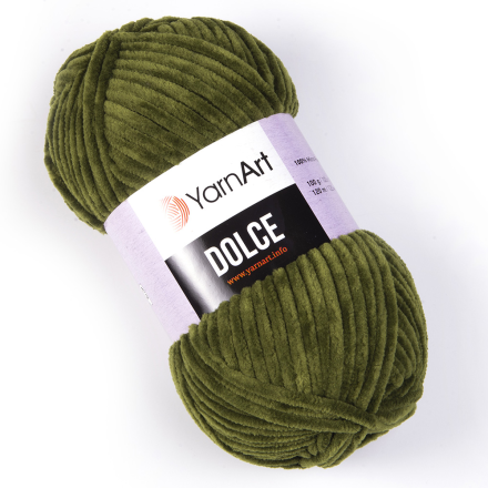 Dolce (Yarnart) 772 т.хаки, пряжа 100г