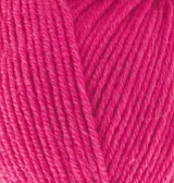 Lanagold Fine (Alize) 798 яр.мальва, пряжа 100г