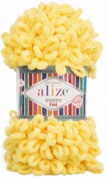 Puffy Fine (Alize) 113 лимон, пряжа 100г
